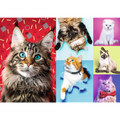 1000 Piece Jigsaw Puzzles, Happy Cats
