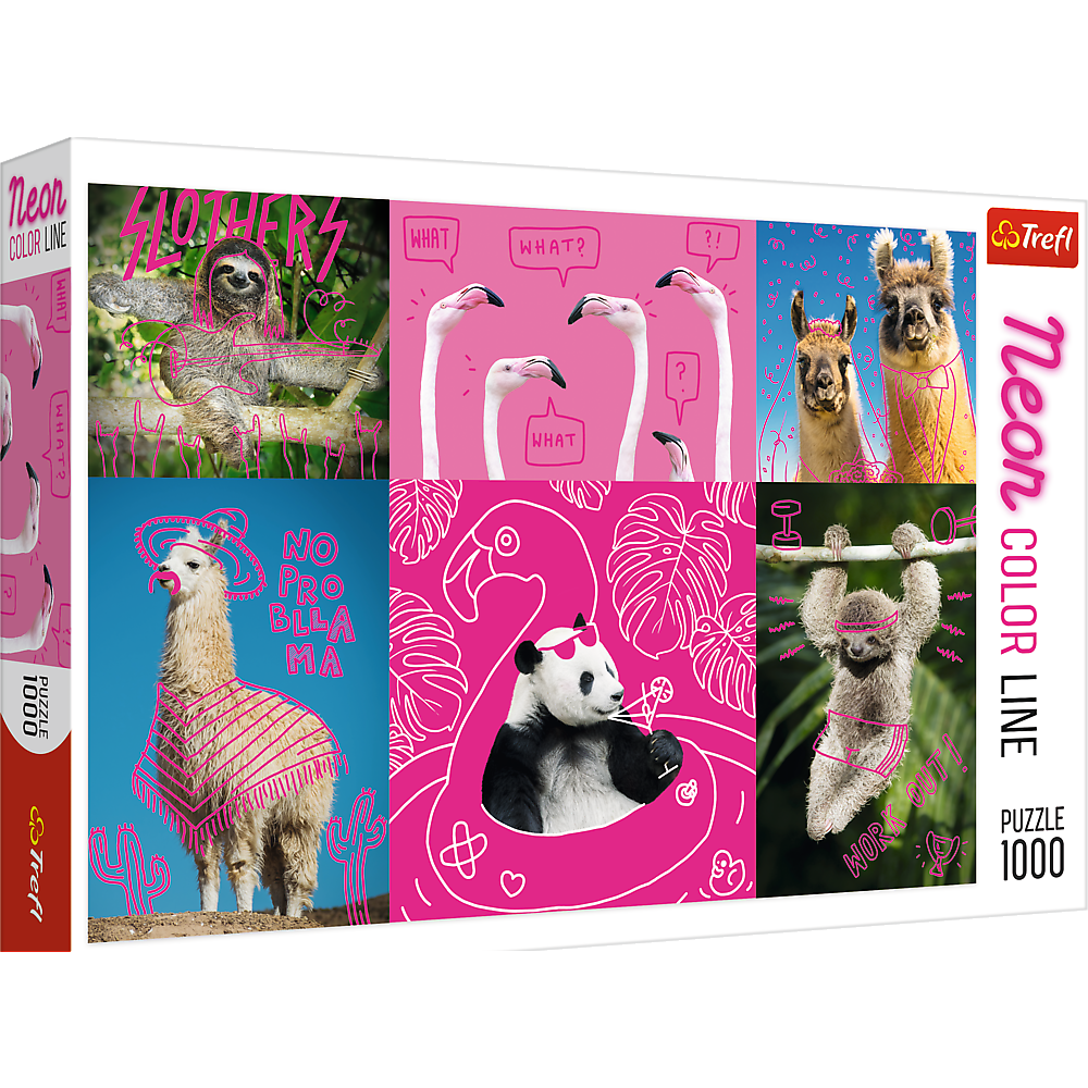1000 Piece Jigsaw Puzzles, Crazy Animals