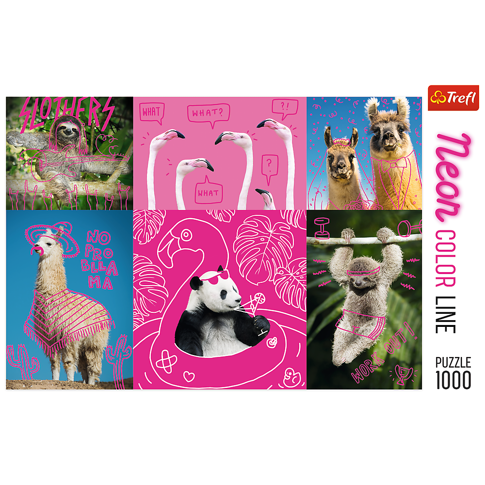 1000 Piece Jigsaw Puzzles, Crazy Animals