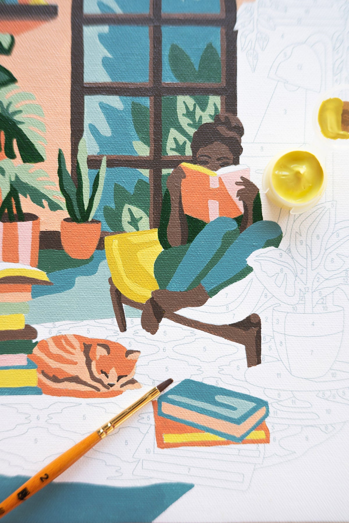 A Novel Afternoon | 8x10 paint-by-number kit