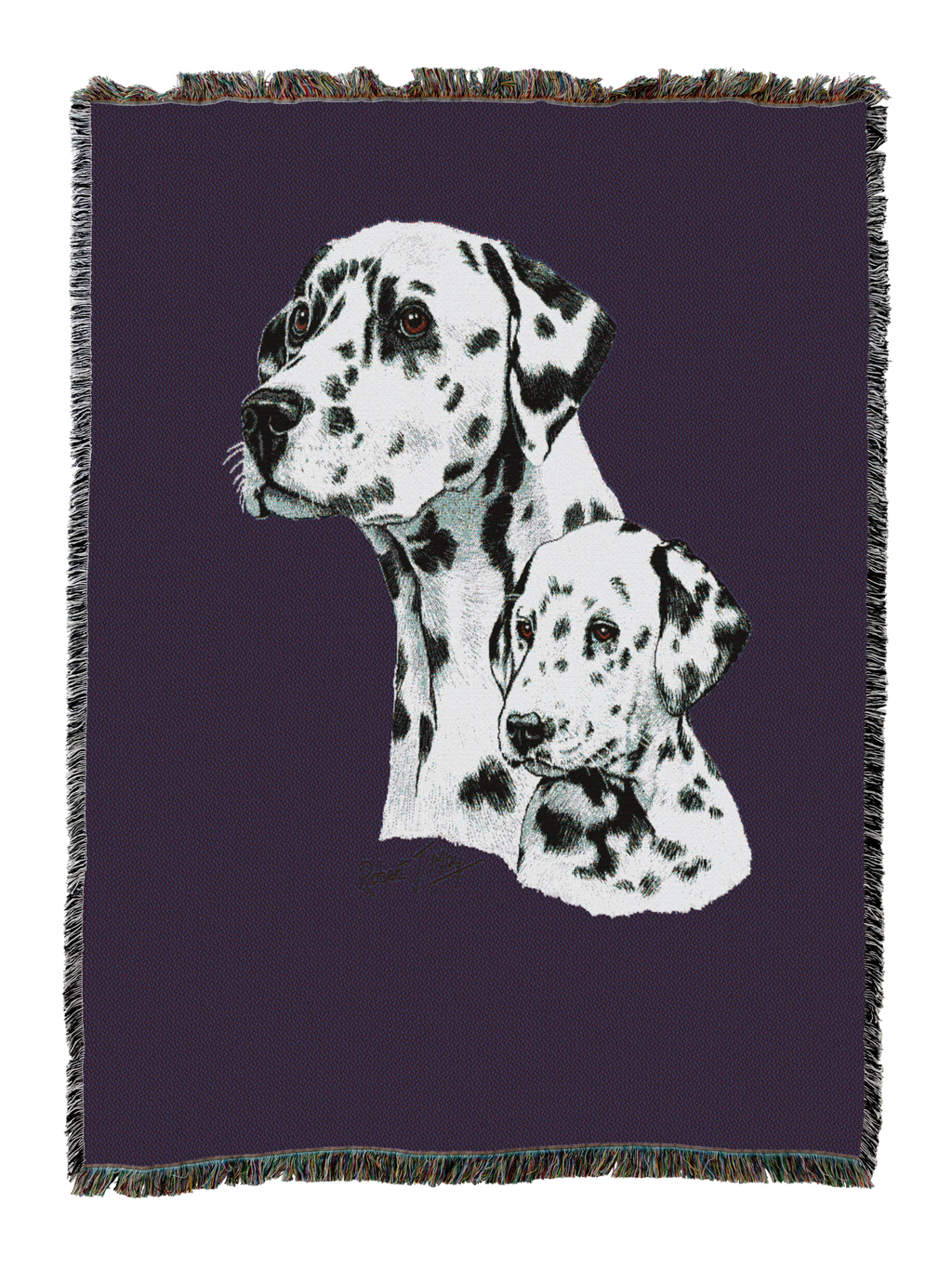 Dalmatian With Puppy Blanket