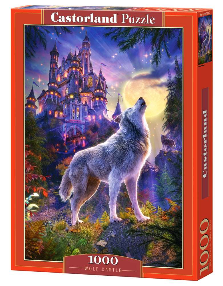 1000 Piece Jigsaw Puzzle, Wolf Castle