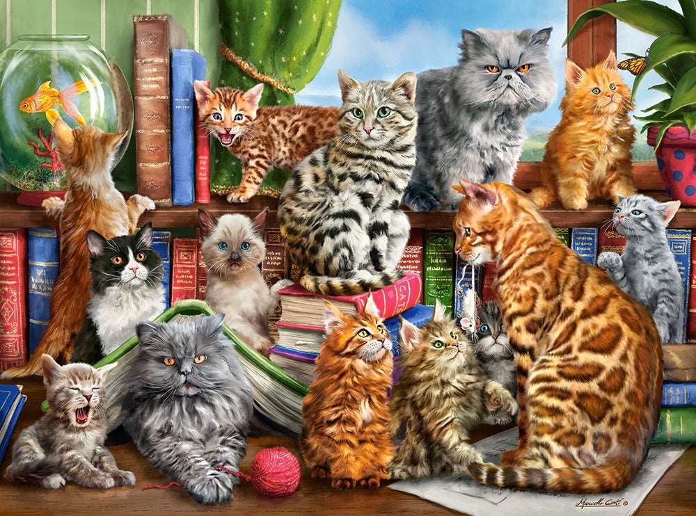 2000 Piece Jigsaw Puzzle, House of Cats