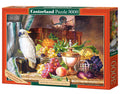 3000 Piece Jigsaw Puzzles, Still Life With Fruit and a Cockatoo