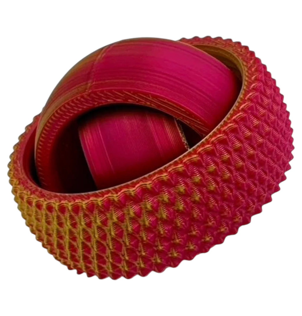Mutli-Colored Textured Gyro Fidget